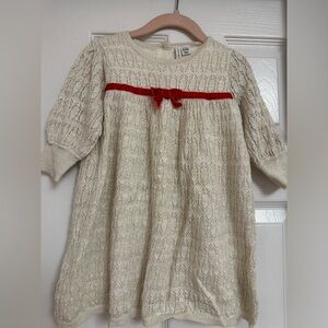 Janie and Jack Dress. Worn only for Christmas photos.